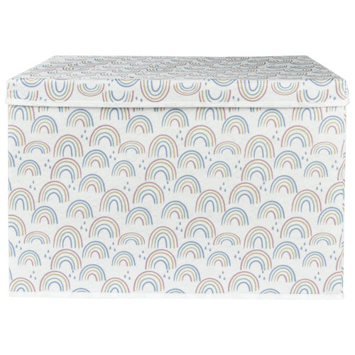 Isabelle & Max™ Vallarie Painted Rainbow Felt Toy Box By Isabelle & Max